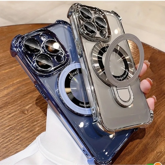 New-iPhone 14 case and stands💞 Titanium - Picture 2 of 2